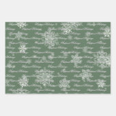 Christmas Cup of Hot Chocolate | Green Inpakpapier Vel (Voorkant 3)