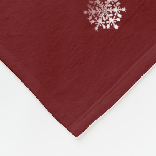 Christmas Cup of Hot Chocolate | Red Fleece Deken (Hoek)