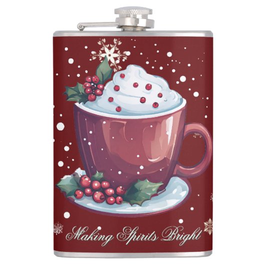 Christmas Cup of Hot Chocolate | Red Heupfles (Voorkant)
