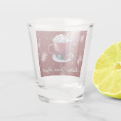Christmas Cup of Hot Chocolate | Red Shot Glass Shot Glas (Achterkant)