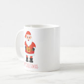 Christmas cup with Santa Claus Koffiemok (Voorkant links)