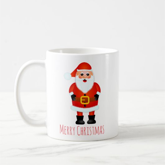 Christmas cup with Santa Claus Koffiemok (Links)