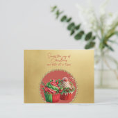 Christmas Cupcakes Savor the Joy Briefkaart (Staand voorkant)