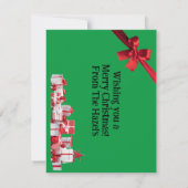 Christmas Custom Kaart Notitiekaartje (Achterkant)