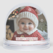 Christmas Custom Photos Snowflakes Sneeuwbol (Voorkant)