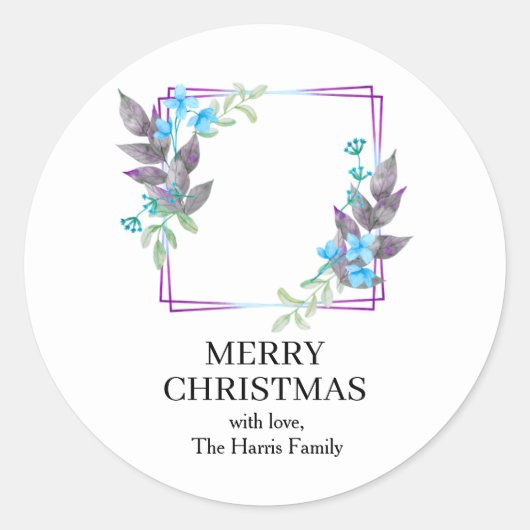 Christmas Custom Text Stickers Roll (Voorkant)