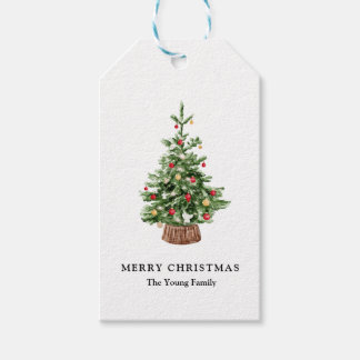 Christmas Custom Tree Gift Label Cadeaulabel