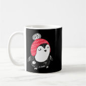 Christmas Cute Baby Penguin Wearing Winter Hat W_e Koffiemok (Links)
