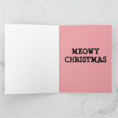 CHRISTMAS CUTE GINGER CAT-WENSKAART BEDANKKAART (Binnen)