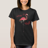 Christmas Cute Nk Flamingo String Lights T Shirt  (Voorkant)