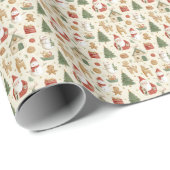Christmas Cute Pattern | Holiday Wrapping Paper Cadeaupapier (Rol Hoek)