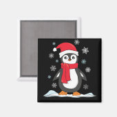 Christmas Cute Penguin Magneet (Voorkant / Achterkant)