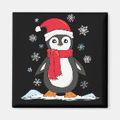 Christmas Cute Penguin Magneet (Voorkant)