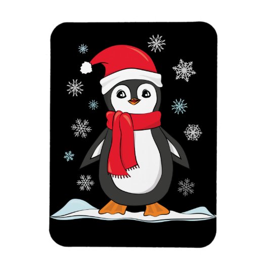 Christmas Cute Penguin Magneet (Verticaal)