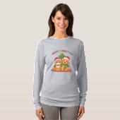 Christmas Cute Pet Friends T-shirt (Voorkant volledig)