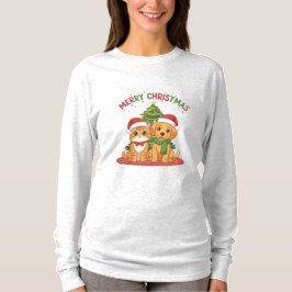 Christmas Cute Pet Friends T-shirt