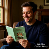 Christmas Cute Romantic Love Birds in Falling Snow Kaart