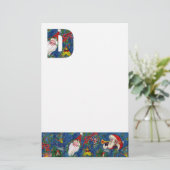 CHRISTMAS D LETTER/SANTA CLAUS MET RODE RIBBON BRIEFPAPIER (Staand voorkant)