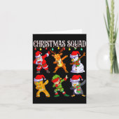 Christmas Dab Santa Friends Matching Family Christ Kaart (Voorkant)
