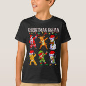 Christmas Dab Santa Friends Matching Family Christ T-shirt (Voorkant)