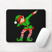 Christmas Dabbing Elf Santa Hat Boys Girls Kids Xm Muismat (Met muis)