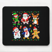 Christmas Dabbing Santa Elf Friends Boys Girls Men Muismat (Voorkant)