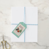 Christmas Dachshund  Cadeaulabel (Met Touw)