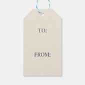 Christmas Dachshund  Cadeaulabel (Achterkant)