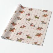 Christmas Dachshund  Cadeaupapier (Uitgerold)