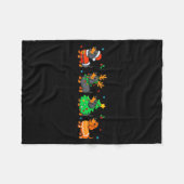 Christmas Dachshund Dog Weenie Merry Woofmas Dog M Fleece Deken (Voorkant (Horizontaal))