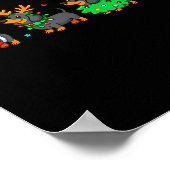 Christmas Dachshund Dog Weenie Merry Woofmas Dog M Poster (Hoek)