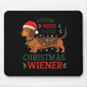 Christmas Dachshund Everyone Need Weiner Dog Pajam Muismat (Voorkant)