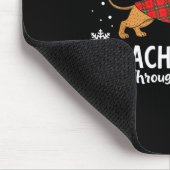 Christmas Dachshund Through The Snow Wiener Dog Sa Muismat (Hoek)