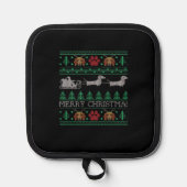 Christmas Dachshund Wiener Dog Dachshund Ugly Chri Pannenlap (Voorkant)