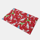 Christmas Dalmatian Doormat Deurmat (Schuin)