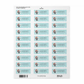 Christmas Dalmatian Retour Address Label (Full Sheet)