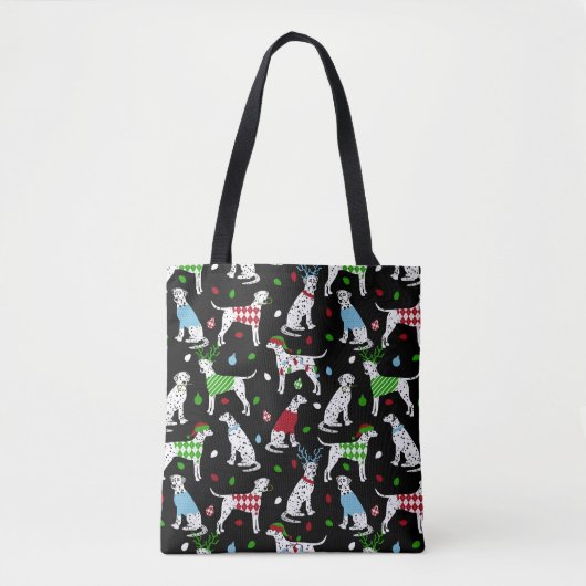 Christmas Dalmatian Tote Bag (Voorkant)