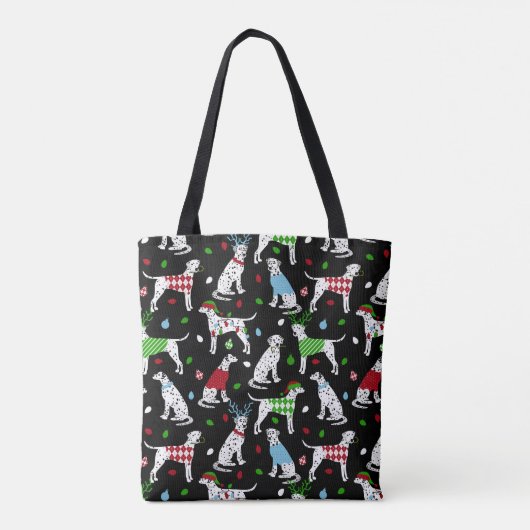Christmas Dalmatian Tote Bag (Achterkant)