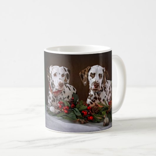 Christmas Dalmatians Koffiemok (Voorkant rechts)