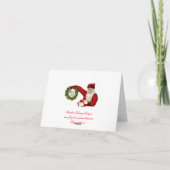 Christmas Damask Note Kaart (Achterkant)