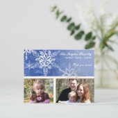 Christmas Damask Snowflake - Kaart (Staand voorkant)