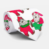 CHRISTMAS DANCING ELVES stropdas (Opgerold)