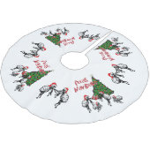 Christmas Dancing Fleas Navidad Kerstboom Rok (Gekanteld)