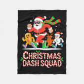 Christmas Dash Squad Running Runner Marathon Team  Fleece Deken (Voorkant)