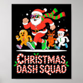 Christmas Dash Squad Running Runner Marathon Team  Poster (Voorkant)