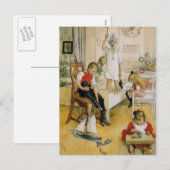 Christmas Day in the Nursery Feestdagenkaart (Voorkant / Achterkant)