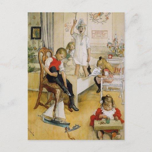 Christmas Day in the Nursery Feestdagenkaart (Voorkant)