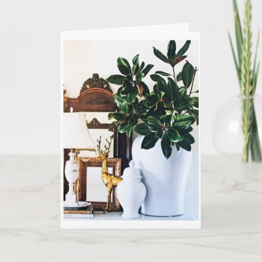 CHRISTMAS DECOR EN CHRISTMAS GREETTEREN IN ÉÉN KAART (Voorkant)