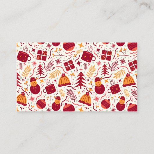 Christmas Decor  Visitekaartje (Achterkant)