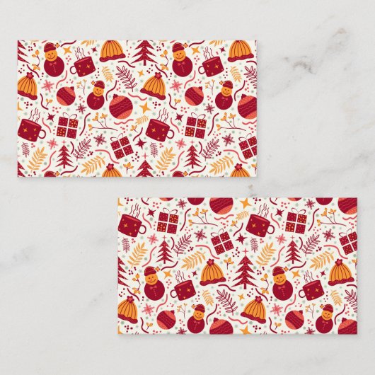 Christmas Decor  Visitekaartje (Voorkant / Achterkant)